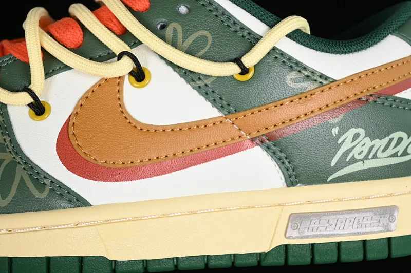 All Categories Nk SB Dunk Series Nk SB Dunk Low Low-top Sneakers Nk Dunk Low Panda Prank-Street Summer Graffiti Green Orange SB Strappy Low-top Casual Sneakers DD1391-300
